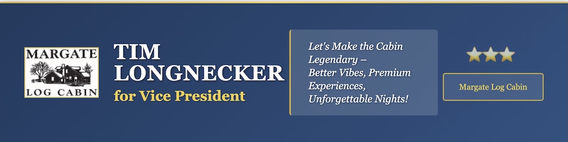 Margate Log Cabin Banner