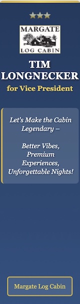 Margate Log Cabin Side Ad